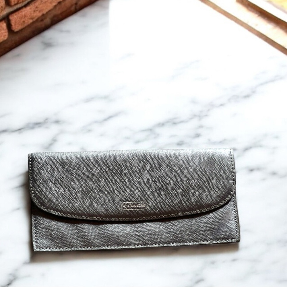 Coach Gray Envelope Wallet